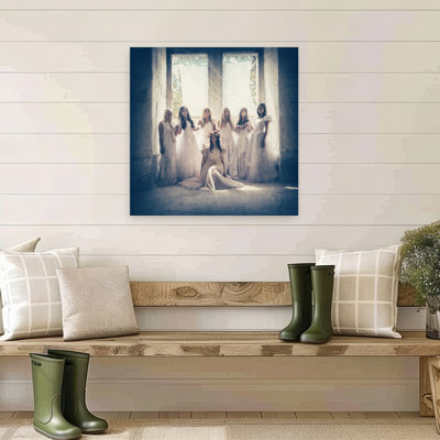 Tableau mural vintage coloré pour la journée des mariées
