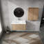 Meuble-lavabo mural avec lavabo et armoire latérale-845134753