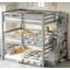 Lit superposé triple double avec escalier de rangement, conception séparée et fabrication durable pour une utilisation polyvalente-710617222