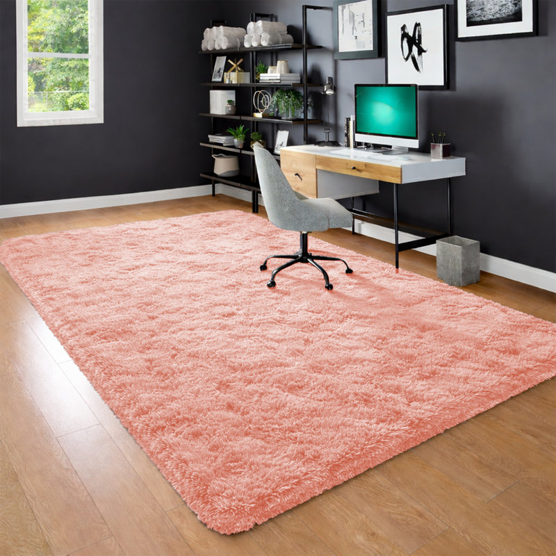 Standard Shag Area Rug, Runner 80 x 300 cm, Pink