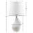 Asymmetrical Ceramic Table Lamp Grey See Below