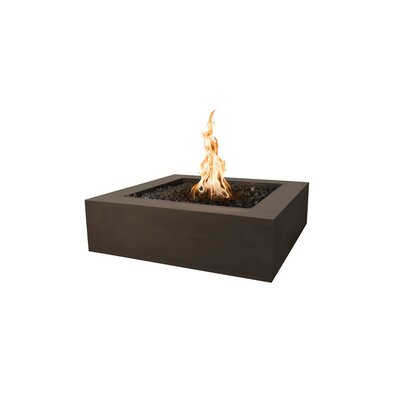 Quad Electronic Ignition Concrete Fire Pit -  The Outdoor Plus, OPT-QD36EKIT-CHC-LP