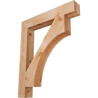 H 6 po x P 6 po Support en bois / corbeau