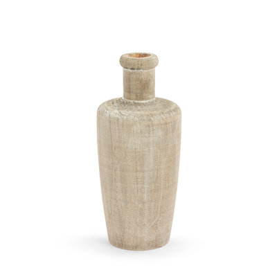 Pine Wood Vase - 10In