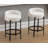 Toey Upholstered Counter Stool with Metal Frame-1233027697