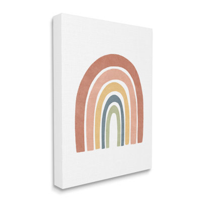 "Boho Rainbow Stripes" par Lisa Nohren sur toile