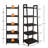 Wood Bookcase Ladder Bookshelf Shelving Unit-2012533120-2012533126