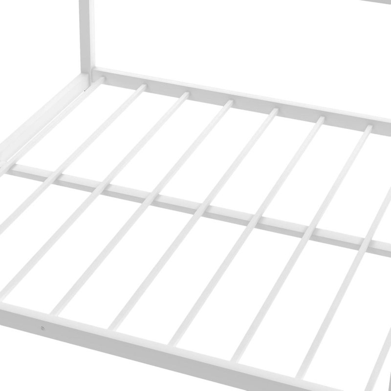 Olivares Kids Bunk Bed, White, Full Over Full