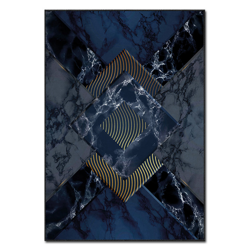 Luxurious Area Rug, 100% Polyester, 5.9 x 9.2 Feet | 740 g/m² Weight, Non-Slip Felt Dot Underside, Easy Clean Velvet Fabric, 0.08 in Pile Height | Machine Washable, Perfect for Living Room & Bedroom Décor