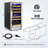 15" Wine Premium Refrigerator 30 Bottle Dual Zone Wine Cooler with Two Handle and Reversible Hinge