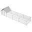 Cage à volailles en métal galvanisé de 7,92 m x 2,04 m x 2 m avec porte verrouillable et couverture étanche - Enclos à poules grillagé avec espace d'activité agrandi et porte sécurisée