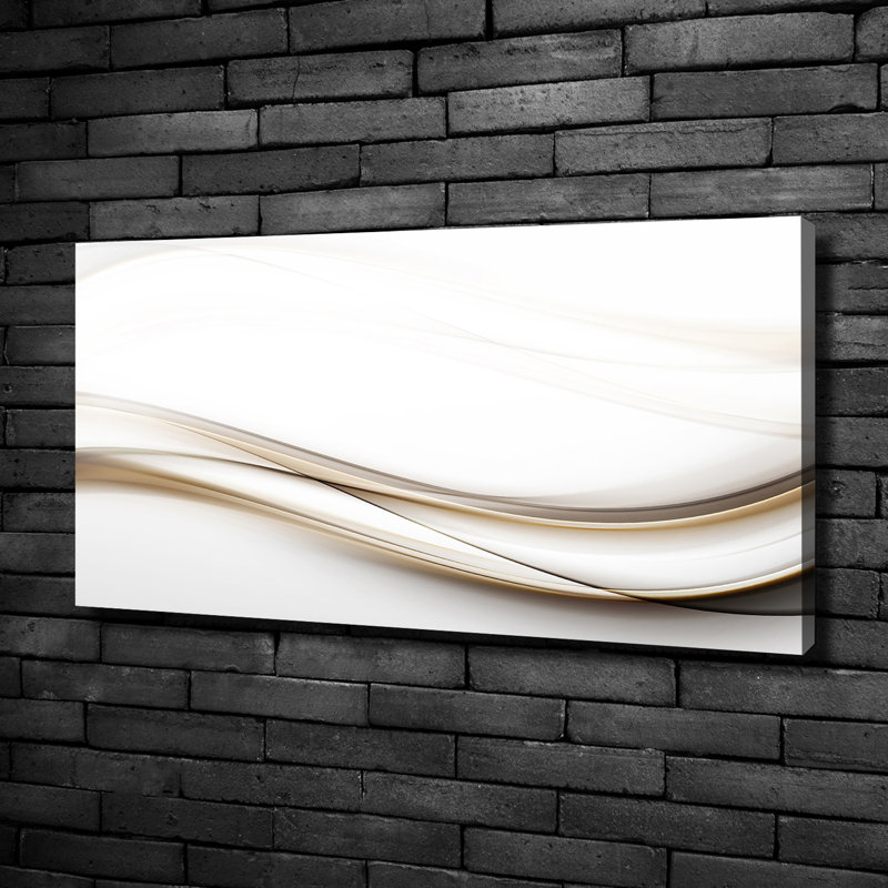 Waves Abstraction - Wrapped Canvas Print
