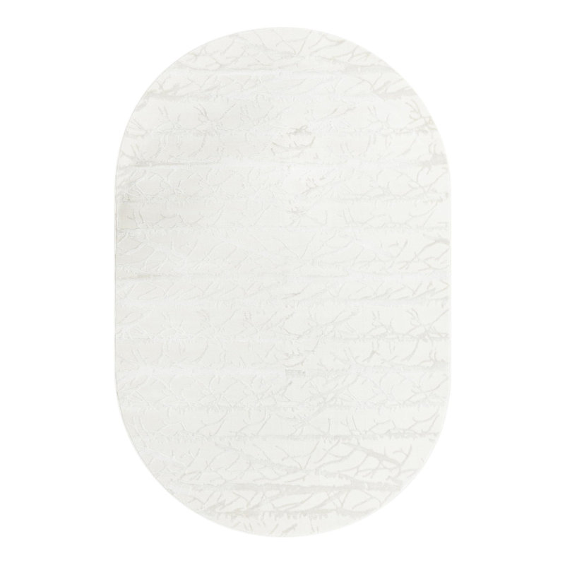 Abstract Indoor Rug, Oval 5'3" x 8'