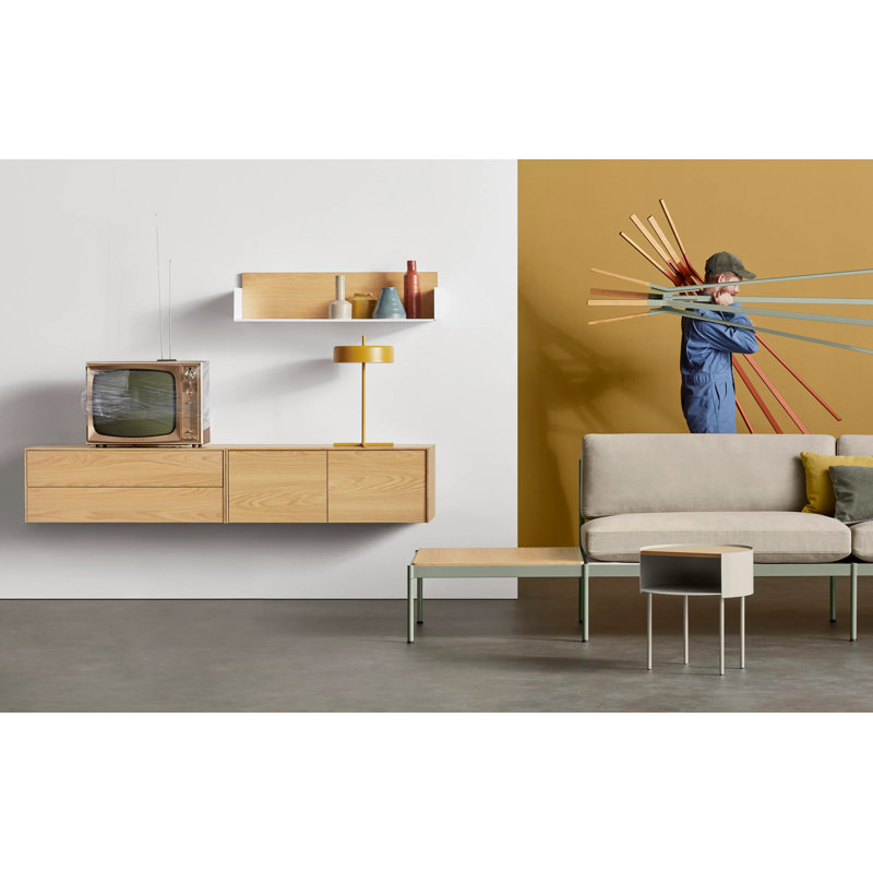 Wonder Wall 2.0 Solid Wood Accent Chest, White Oak