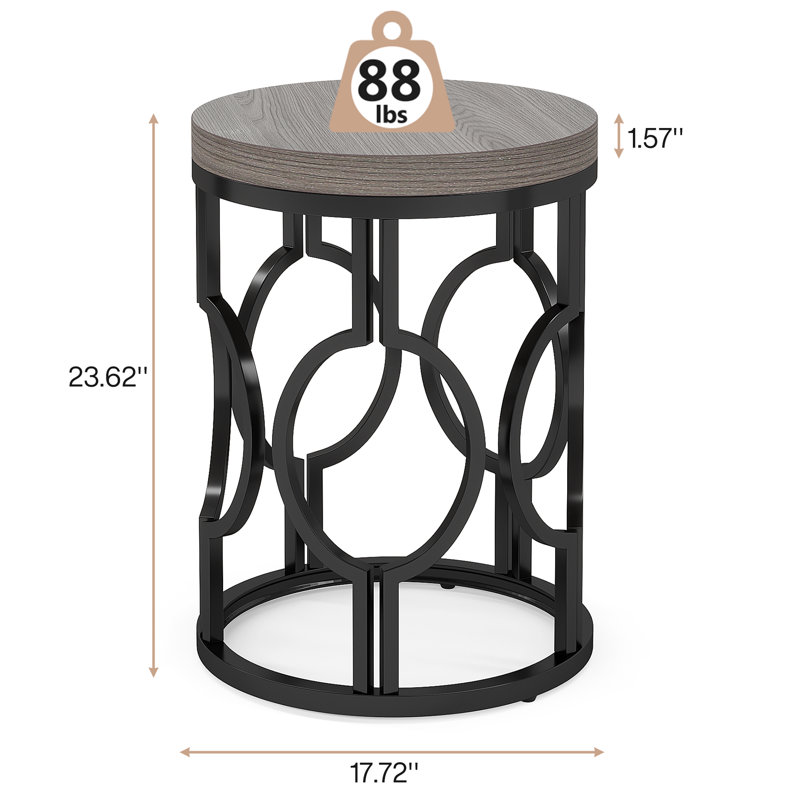 Brookview End Table, Grey