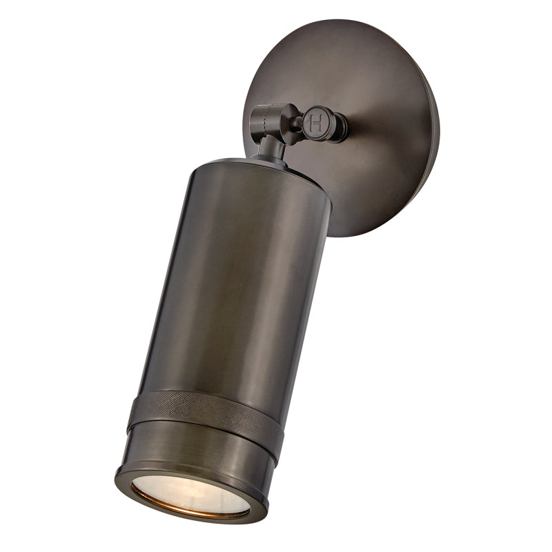 Pratt 12.5" Aluminum Pivotable Wall Mount Lantern, Black Oxide