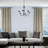 Analycia 6 - Light Steel Dimmable Chandelier
