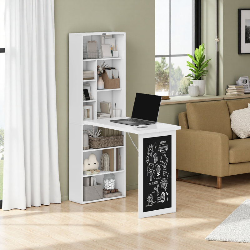 Bureau d'ordinateur pliable, bureau d'ordinateur mural