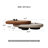 Alyson Organic Pebble Low Profile Coffee Table with Rotating Walnut Veneer Top, Dual-Tier Asymmetrical Center Table for Living Room