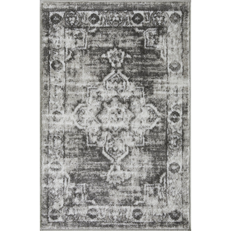 Raghdah Washable Oriental Indoor Rug, Rectangle 2' x 3'