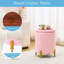 Repose-pieds rond en velours avec rangement-1855650668