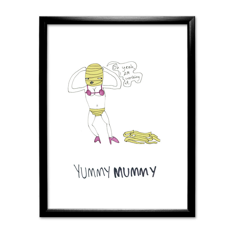 Single Picture Frame Print, Black