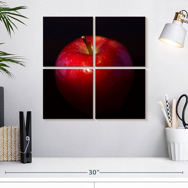 Pomme rouge brillante Yarlin, H 18 po x l 18 po