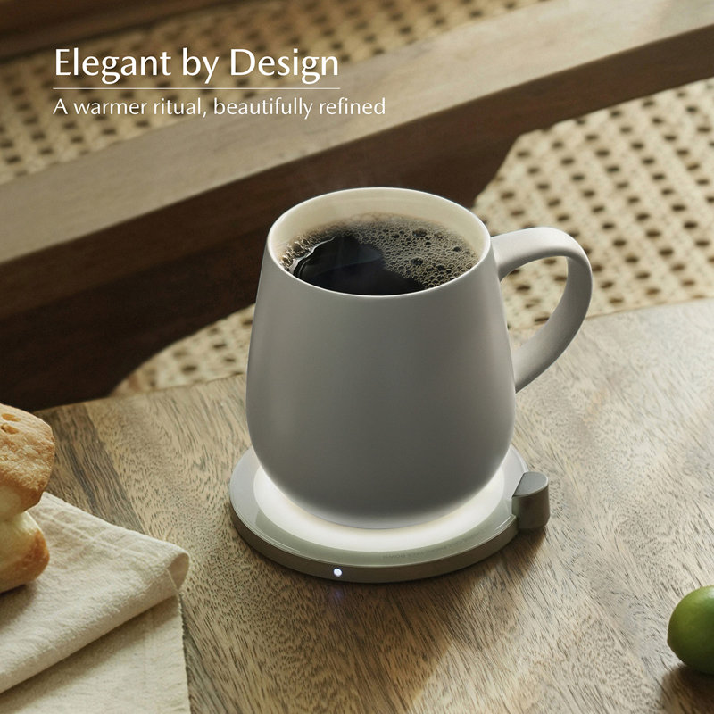 Ui Self-Heating Mug Set - Soft Gray, Gray