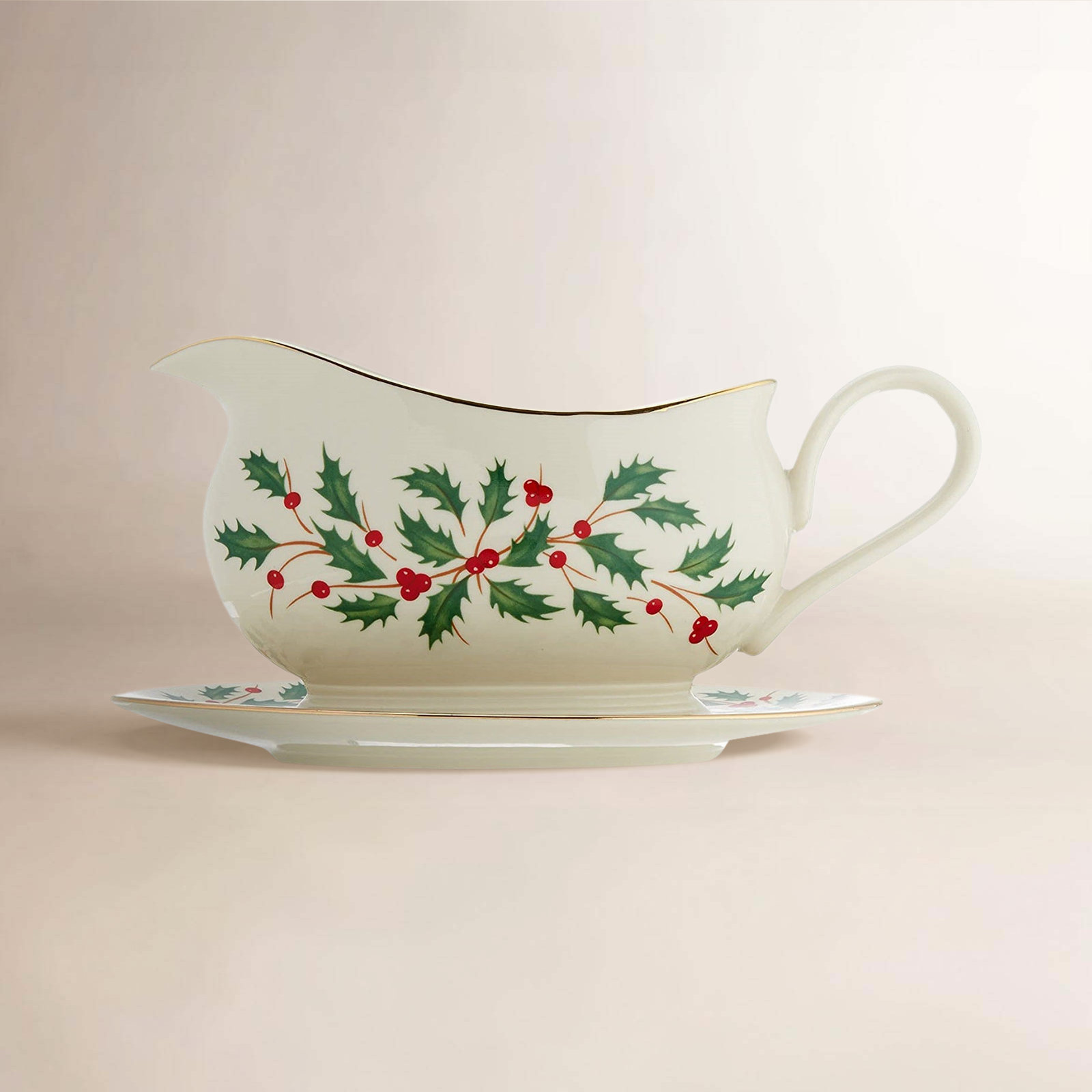 Holiday Porcelain Gravy Boat