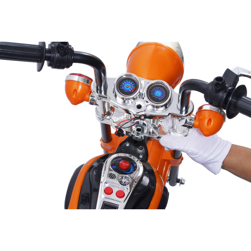 Freddo 6 Volt 1 Seater Motorcycles Battery Powered Ride On, Orange