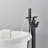Floor Freestanding Tub Filler with Diverter-104343286