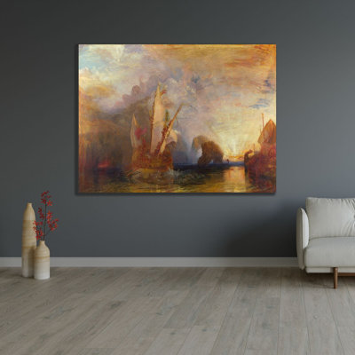  Turner, William Gallery Wrapped Canvas Art Titled: Ulysses deriding Polyphemus