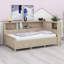 Lit de jour avec tablettes de rangement et 3 tiroirs-922475117