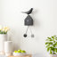 Salik 21" Kinetic Birdhouse Removable Pendulum Wall / Desk Clock (Black)-435827216