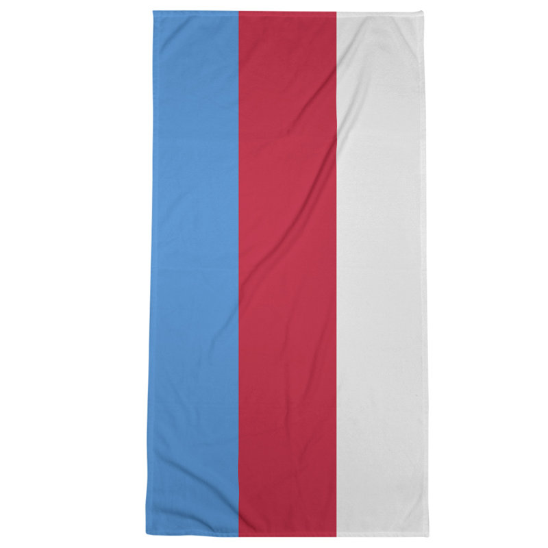 Microfiber Bath Towel, Tennessee Red Football Sky Blue/Red/Gray