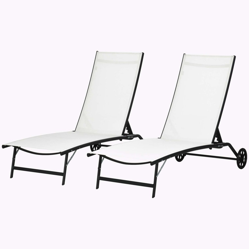 Outdoor Chaise Lounge(Set of 2)