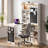 Wall Mounted Folding Desk with Storage, Chalkboard, Cork Board & Light – Space Saving Multi-Functional Home Office Desk-523541811-273044158