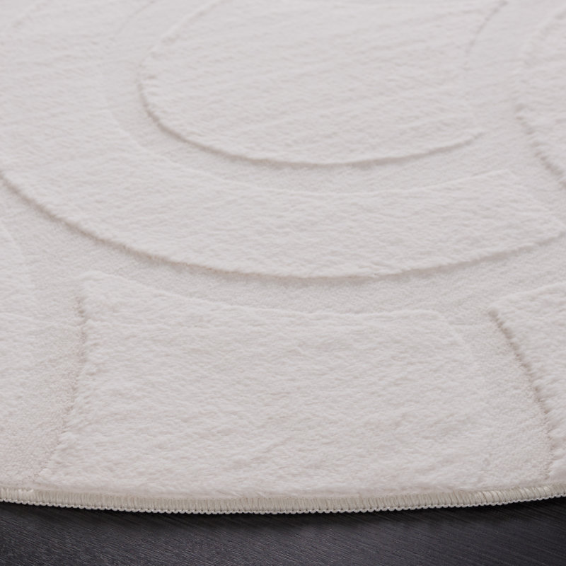 Zaniya Performance Machine Washable Geometric Rug, Round 6'