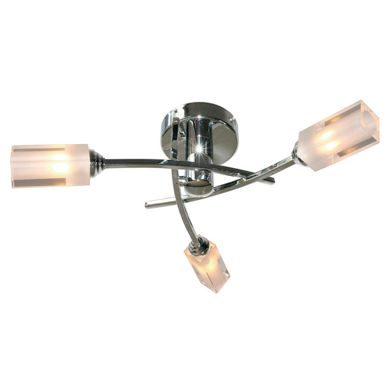 Kinzey Glass Semi Flush Mount