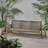 Outdoor Acacia Wood Wicker 3 Seater Sofa-601556883