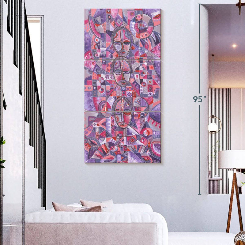 Three On One, 80" H x 39" W