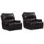 Fauteuil inclinable électrique en cuir fleur 41 po Adlan avec repose-tête réglable Adlan-98419994