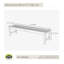 Ellie-Maye Solid Wood Teak Outdoor Bench