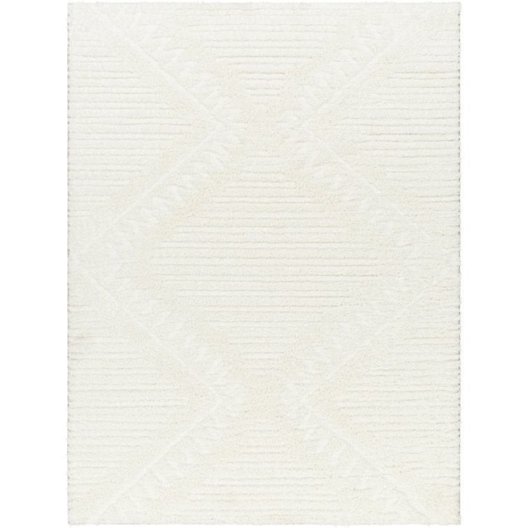 Khlani Kaja Southwestern Cream Shag Area Rug