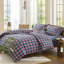 Ensemble de housse de couette 100% coton lavé XINMIANFANG Gingham-124551748-129482863