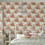 Laura Ashley Country Roses Old Rose Pink Removable Wallpaper