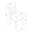 3 Piece Kitchen Table & Chairs Set Contains a Round Dining Room Table with Pedestal and 2 Solid Wood Seat Chairs, Black & Cherry-918391311-824058963-824058974