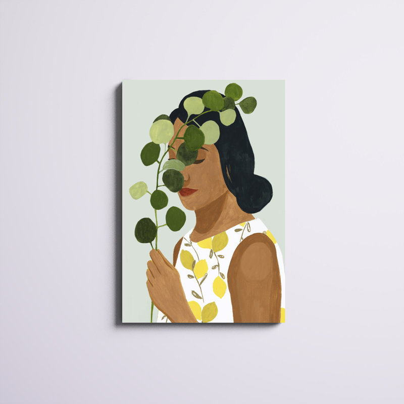 «Botany Portrait II», peinture sur toile, H 36 po x l 24 po