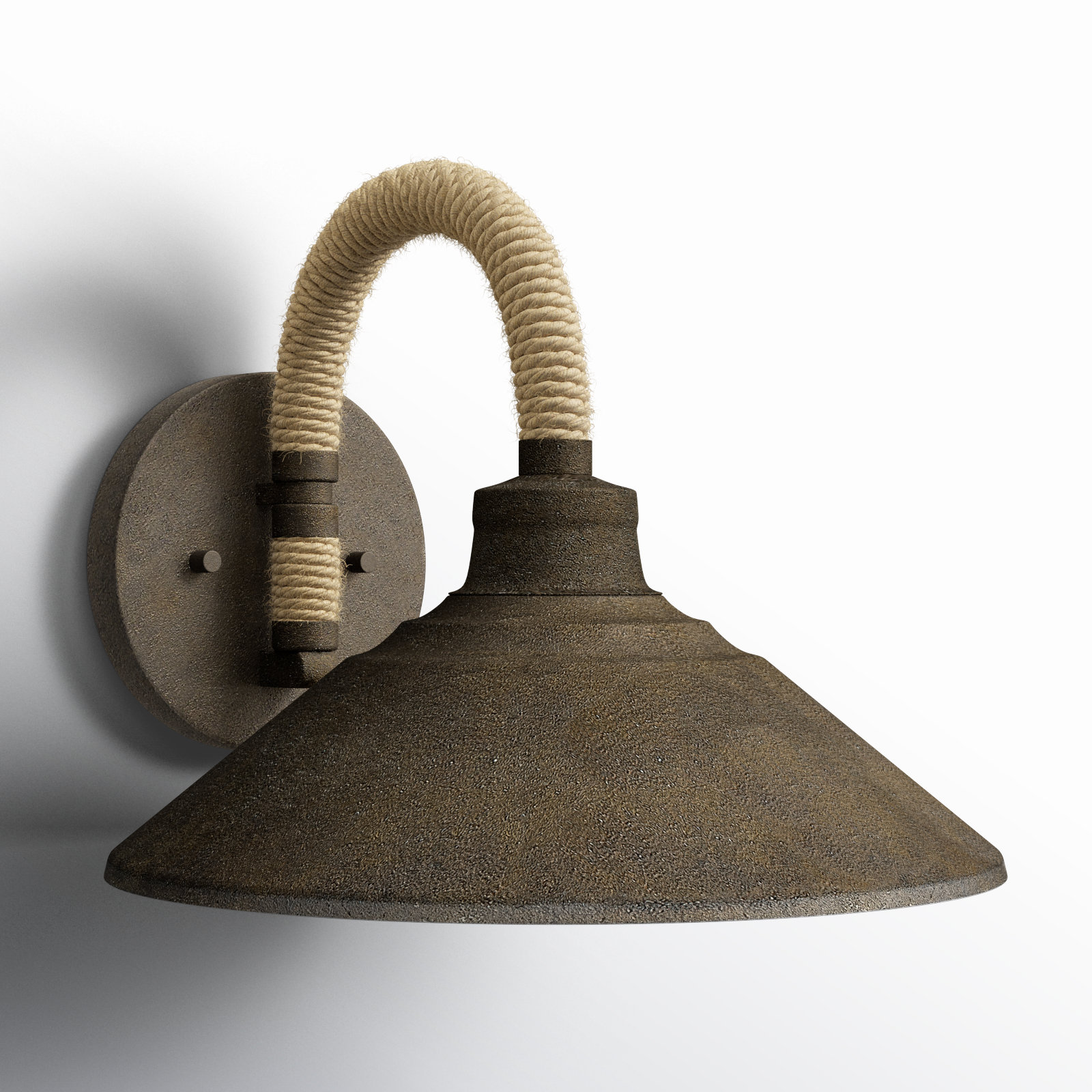 Reesie Single Light Dimmable Spotlight Sconce, Dark Rust