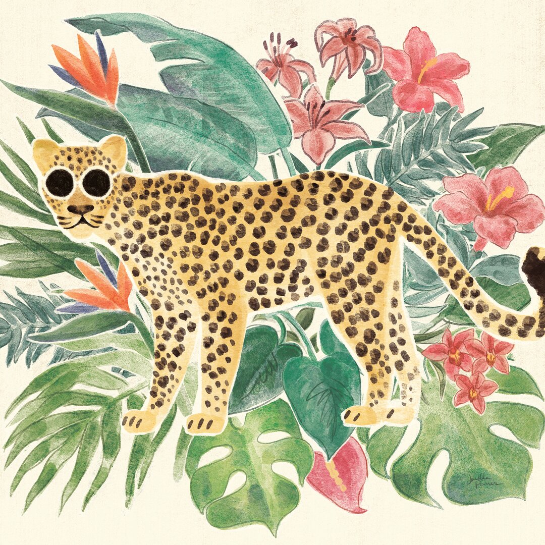 Leinwandbild Jungle Vibes Jaguar von Janelle Penner